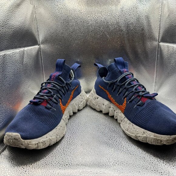 Size 12 Nike Space Hippie 01 Navy Blue Orange Mens Running Sneaker DN0010-400 - Picture 4 of 10